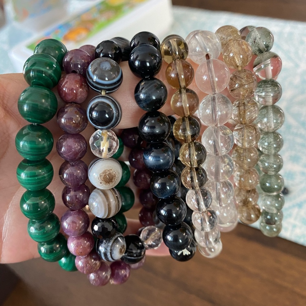 Natural Stone/Crystal Bracelets - image 1